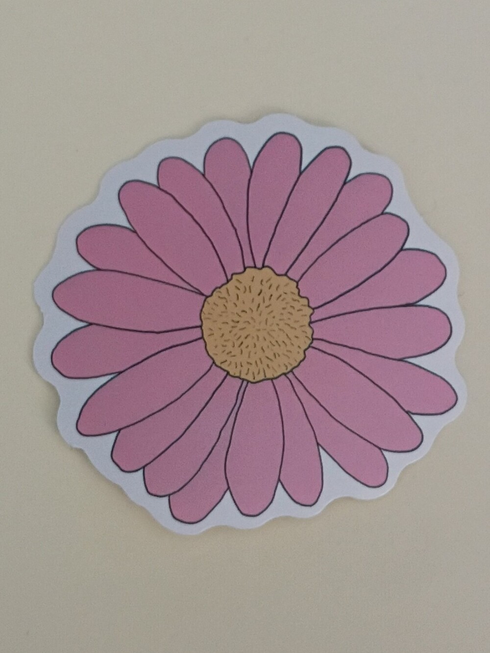 10/$10 Sticker - Pink Daisy Like Flower